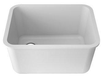 Porcelanosa BASIC Laboratory Basic L801 - 55x40 cm E: Solid Surface Sinks Solid Surface 